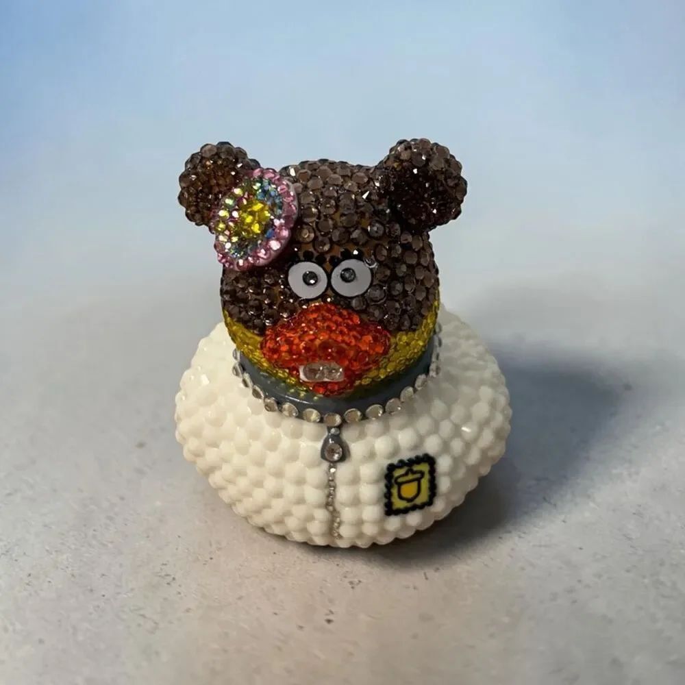 Handmade Rhinestone Sandy Cheeks Inspired Rubber Duck Bling Decor